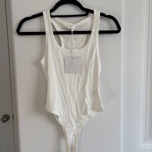 Meshki London Ribbed Racer Back Bodysuit